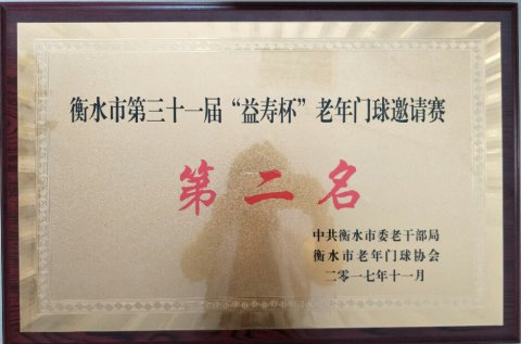 衡水市气象局老年门球队又获佳绩...